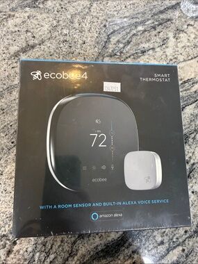 ecobee4 Smart Thermostat with Room Sensor - Black